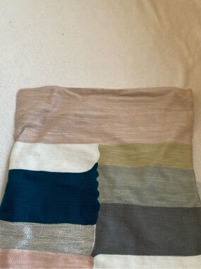NWT West Elm color Block Pillow Cover Throw Accent Modern  20" Geometric